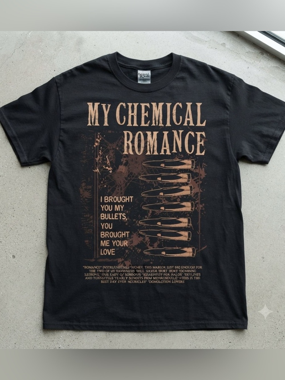 My chemical romance Black Graphic Band Tee